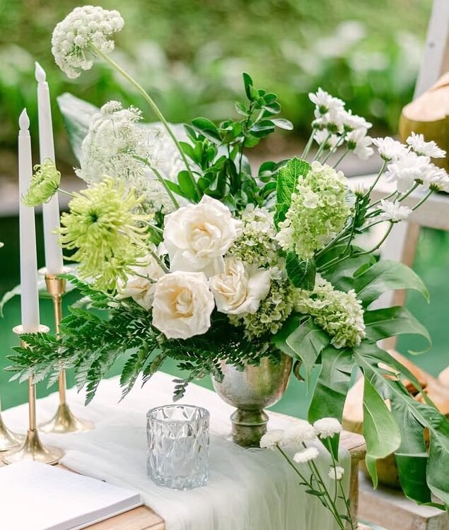 Tropical elegance at its best, ideal for a chic cocktail party 🍃🌴💫MAGGIE & LIAM 💖Organized b (3)